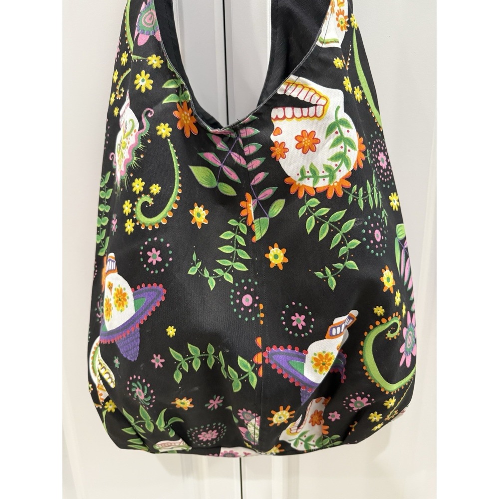 Day Of The Dead Oversized Totebag Dia De Los Muertos Sugar Skulls - Picture 2 of 5